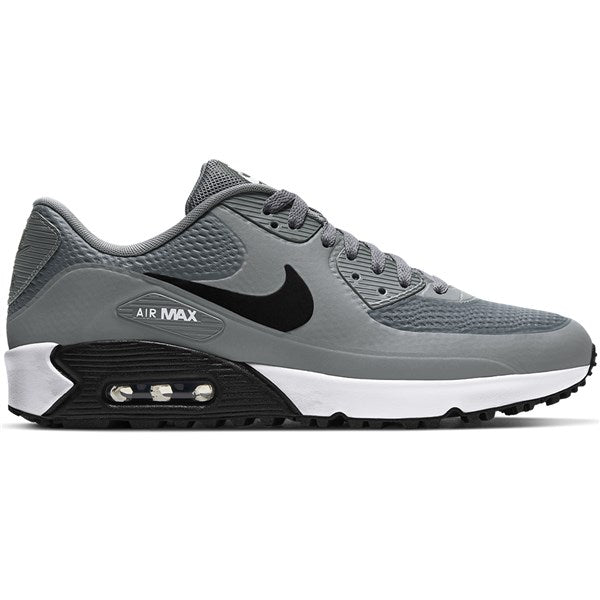 Nike Air Max 90 G Spikeless Golf Shoes - Grey/Black/White