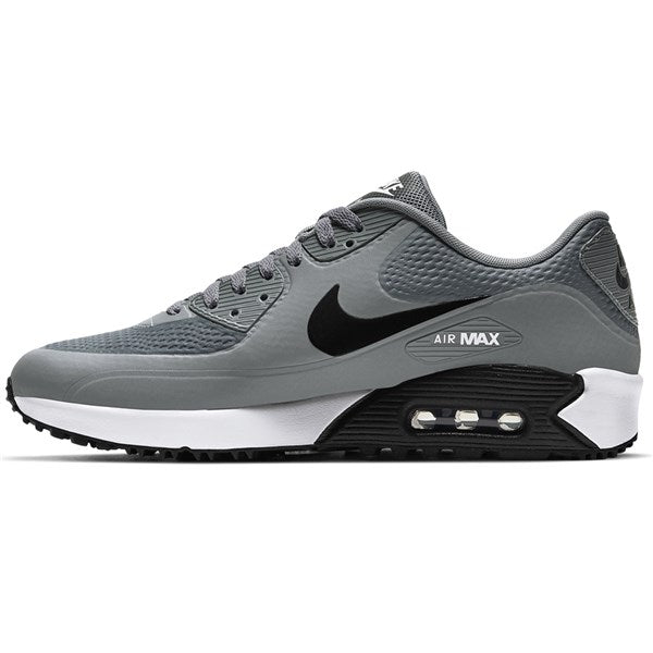 Nike Air Max 90 G Spikeless Golf Shoes - Grey/Black/White