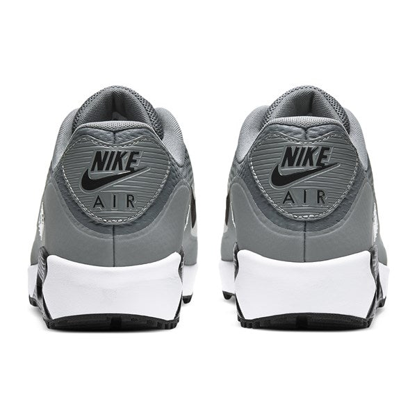 Nike Air Max 90 G Spikeless Golf Shoes - Grey/Black/White