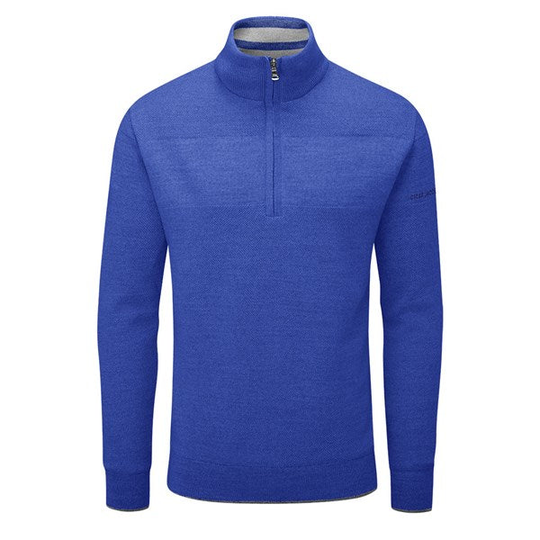 Oscar Jacobson Anders Golf Sweater - Blue