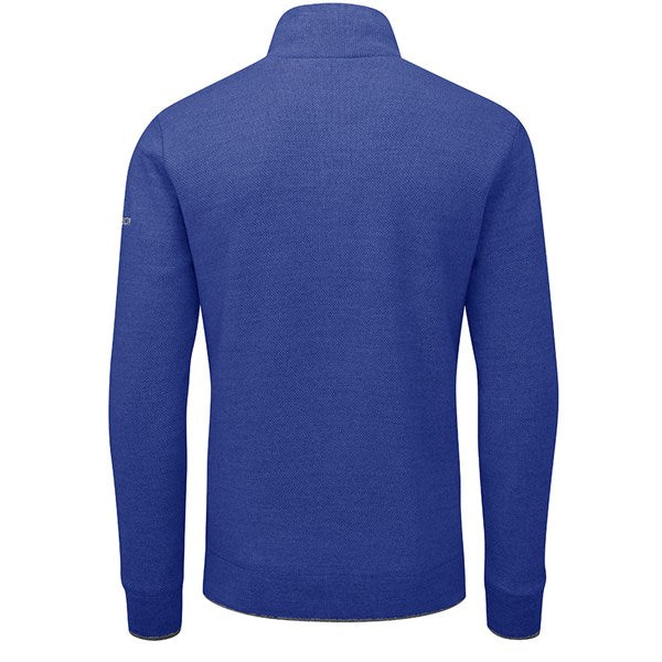 Oscar Jacobson Anders Golf Sweater - Blue