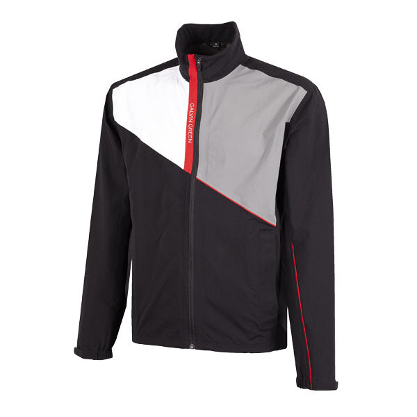 Galvin Green Apollo Waterproof Golf Jacket - Black/White/Grey