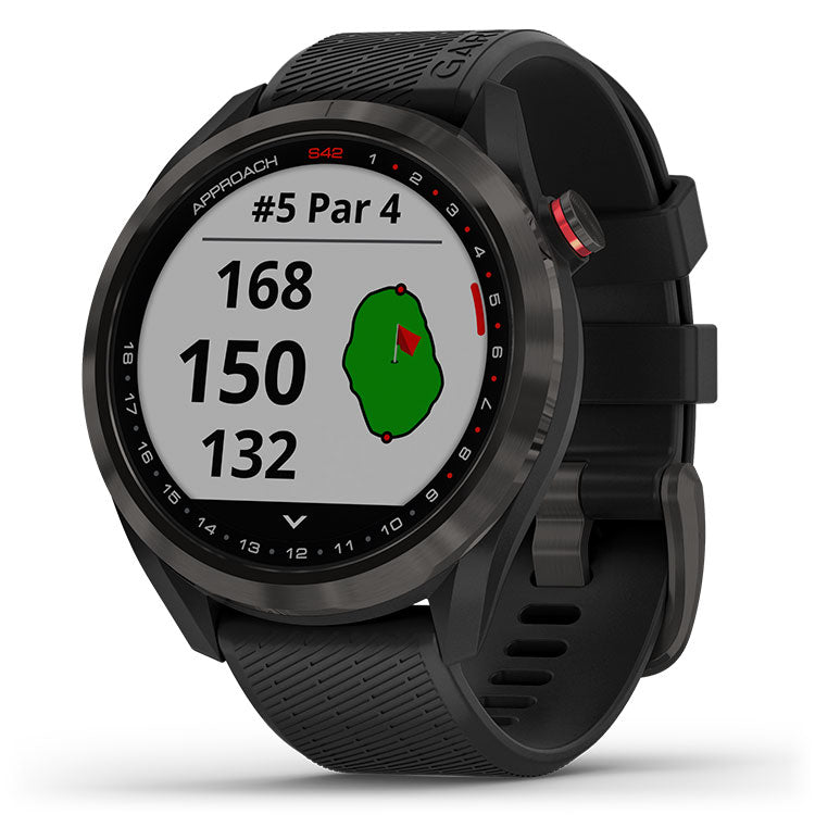 Garmin Approach S42 GPS Golf Watch - Black/Carbon Grey