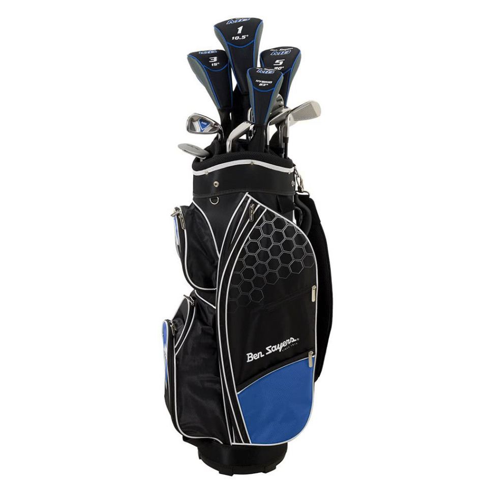 Ben Sayers M8 Cart Bag Golf Package Set - Blue