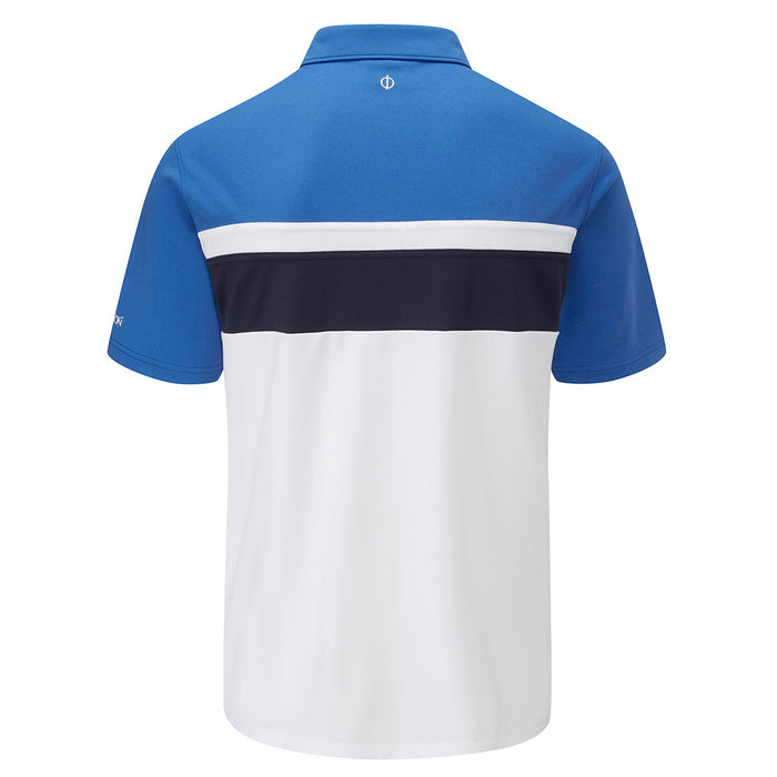 Oscar Jacobson Boston Golf T-Shirt - White/Royal