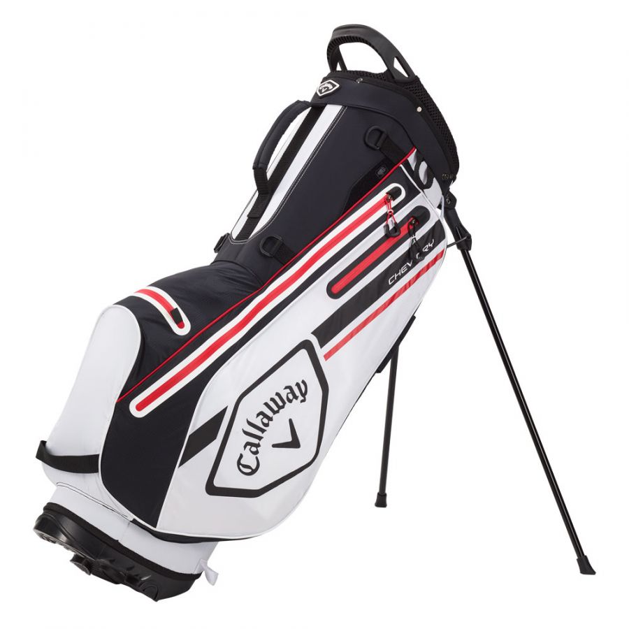 Callaway Chev Dry Golf Stand Bag - White/Black/Fire