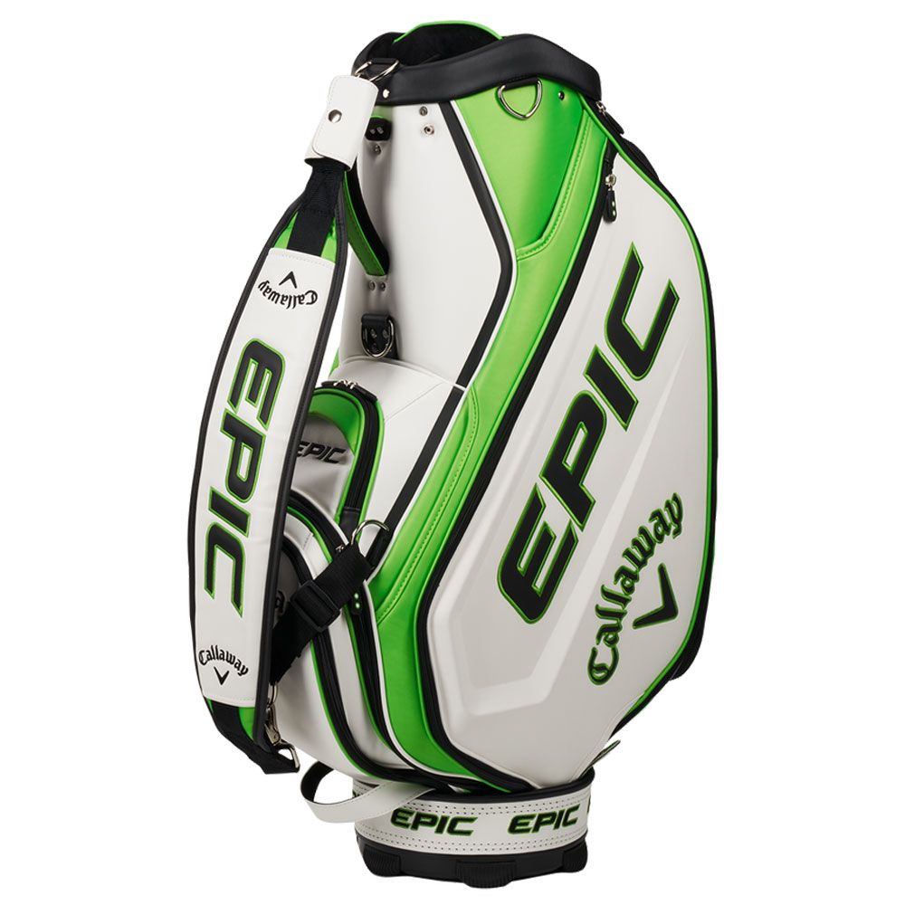 Callaway Epic 2021 Tour Staff Golf Bag - White/Green
