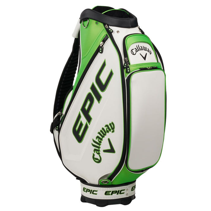 Callaway Epic 2021 Tour Staff Golf Bag - White/Green