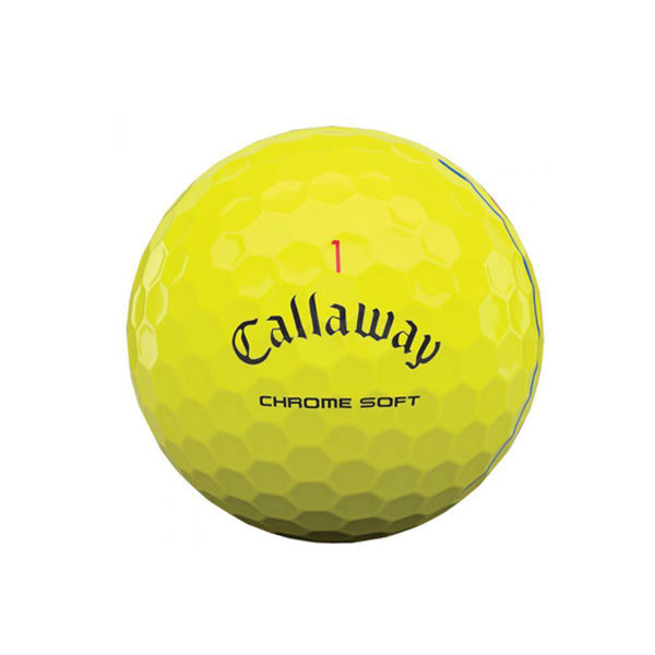 Callaway Chrome Soft Triple Track Golf Balls - Yellow