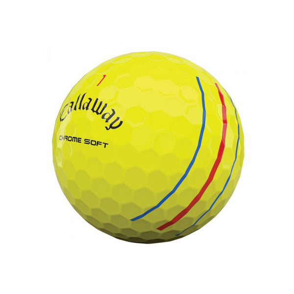 Callaway Chrome Soft Triple Track Golf Balls - Yellow