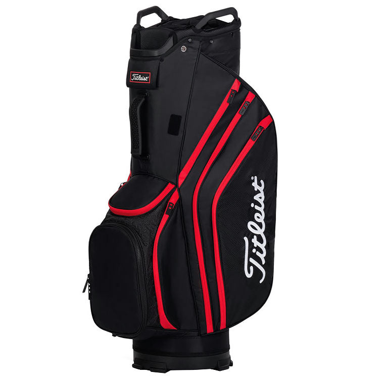 Titleist Cart 14 Lightweight Golf Cart Bag - Black/Black/Red