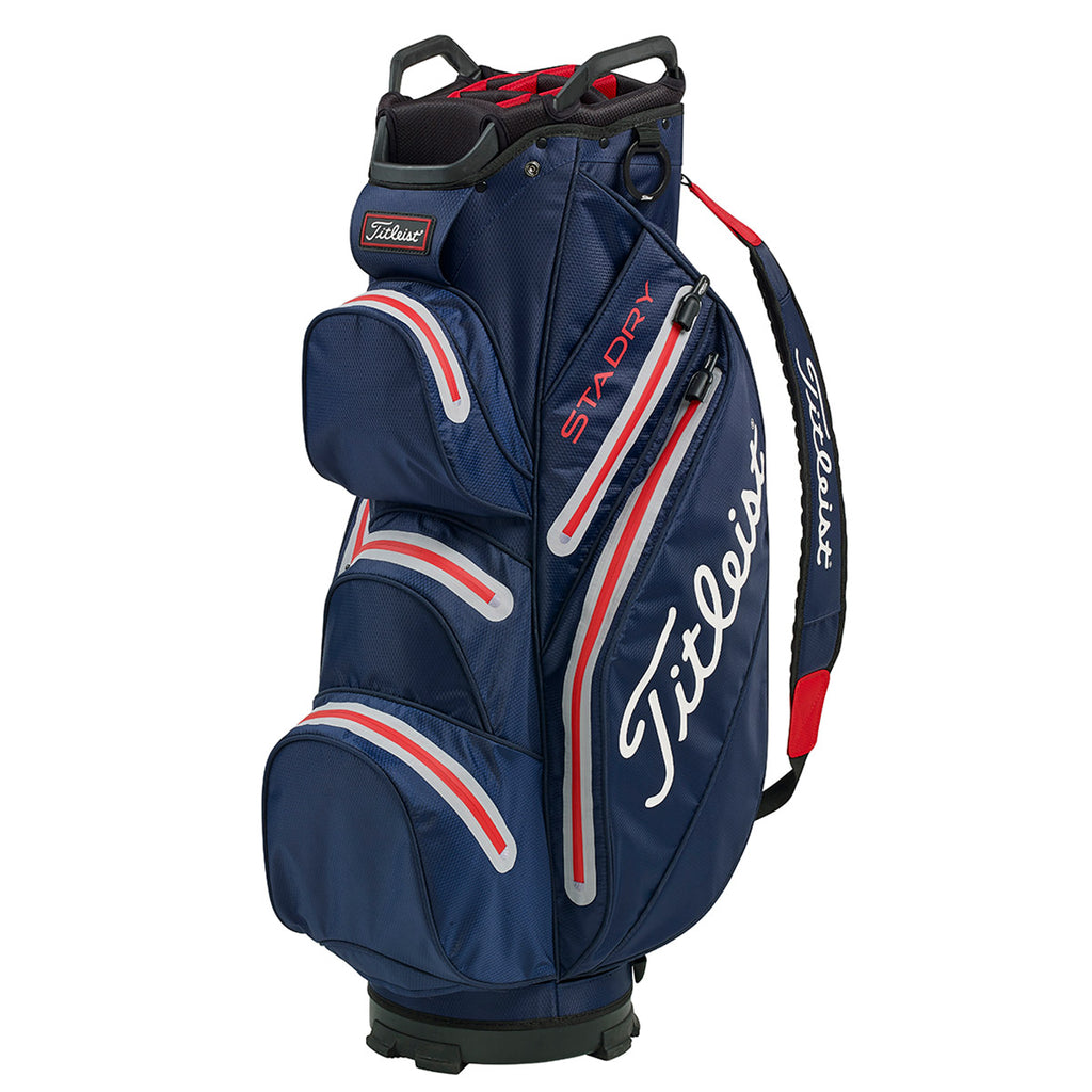 Titleist Stadry '19 Golf Cart Bag - Navy/Sleet/Red