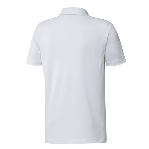 adidas Chest Print Golf Polo Shirt - White