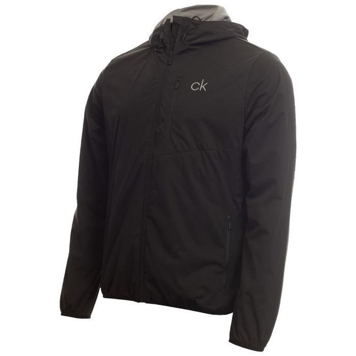 Calvin Klein Ultron Hooded Golf Jacket - Black