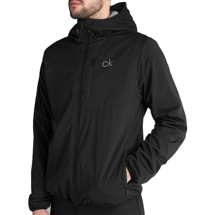 Calvin Klein Ultron Hooded Golf Jacket - Black