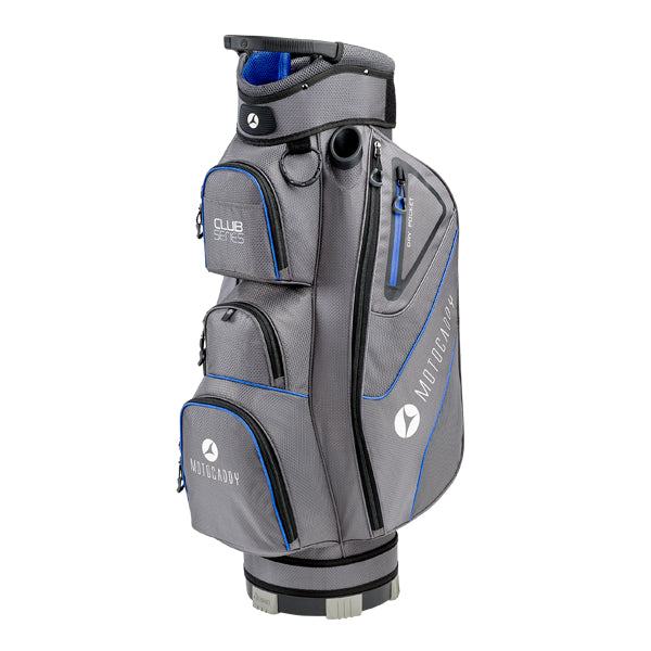 Motocaddy Club Series Golf Cart Bag - Charcoal/Blue