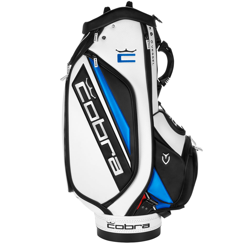 Cobra Aerojet Golf Tour Staff Bag - White/Black/Blue