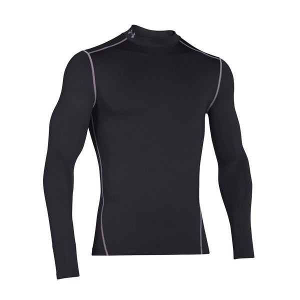 Under Armour Coldgear Thermal Mock Golf Base Layer - Black