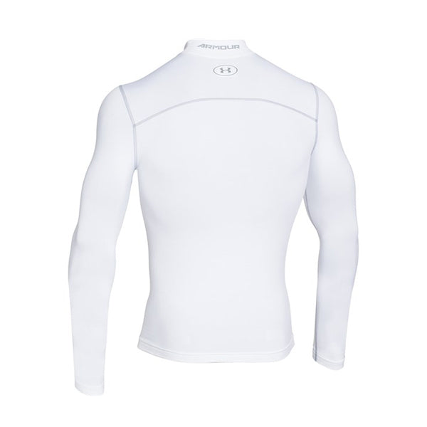 Under Armour Coldgear Thermal Mock Golf Base Layer - White