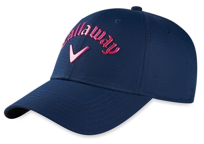 Callaway Ladies Liquid Metal Golf Cap - Navy/Pink