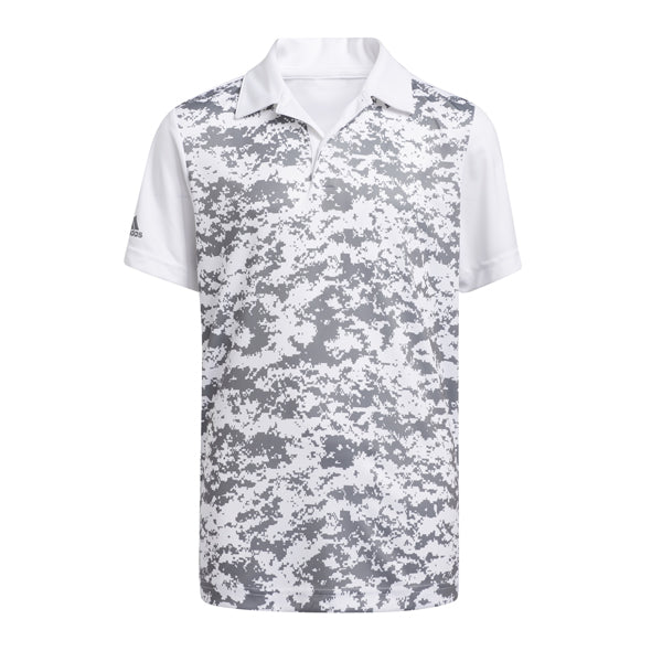 adidas Digicamo Junior Golf Polo Shirt - White