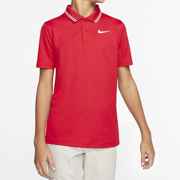 Nike Dri-Fit Victory Junior Golf Polo Shirt - Red