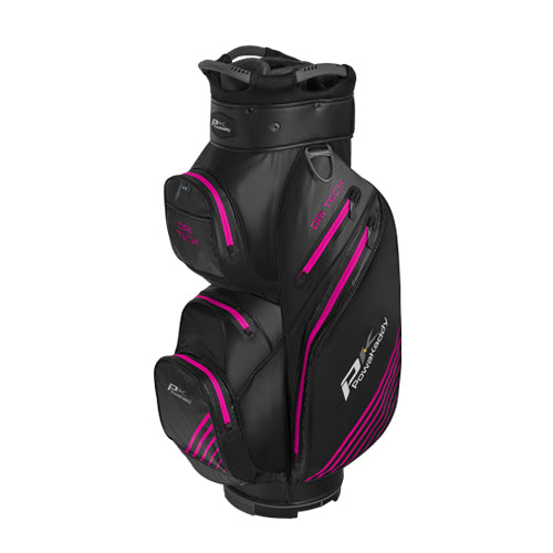 Powakaddy Dri-Tech Golf Cart Bag - Black/Grey/Pink