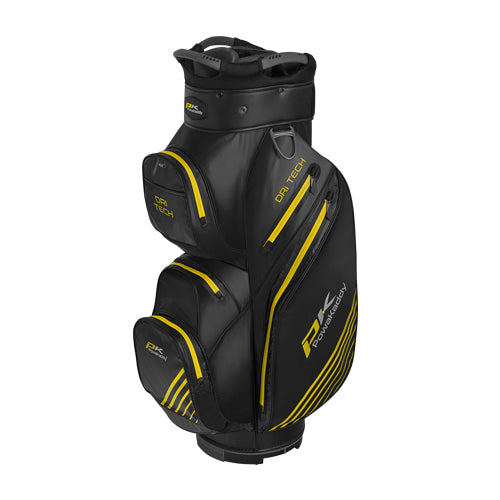 Powakaddy Dri-Tech Golf Cart Bag - Black/Grey/Yellow