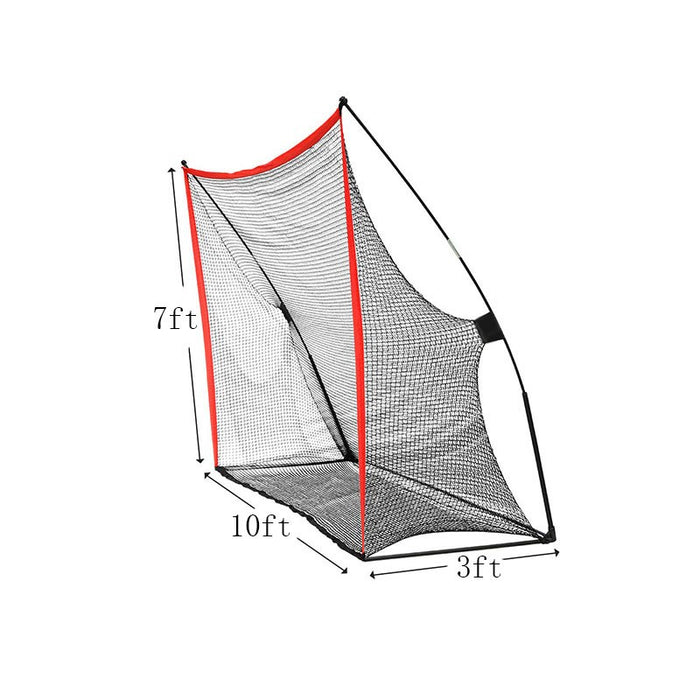 Golf Driving Practice Net - Red/Black dimensions