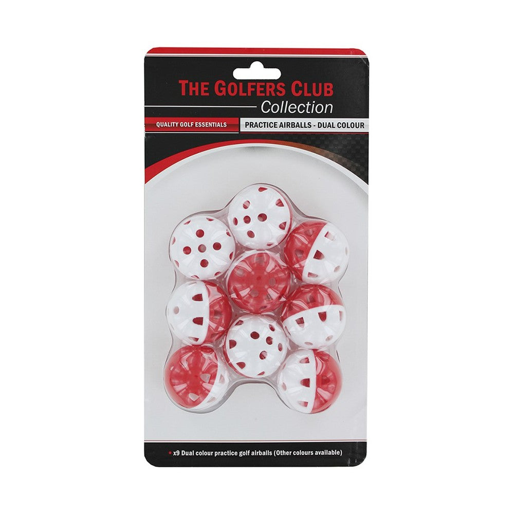 The Golfers Club Airflow Practice Golf Balls - White/Red