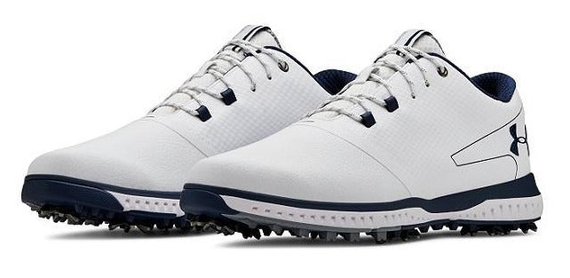 Under Armour Fade RST 2 Golf Shoes White Navy Andrew Morris Golf