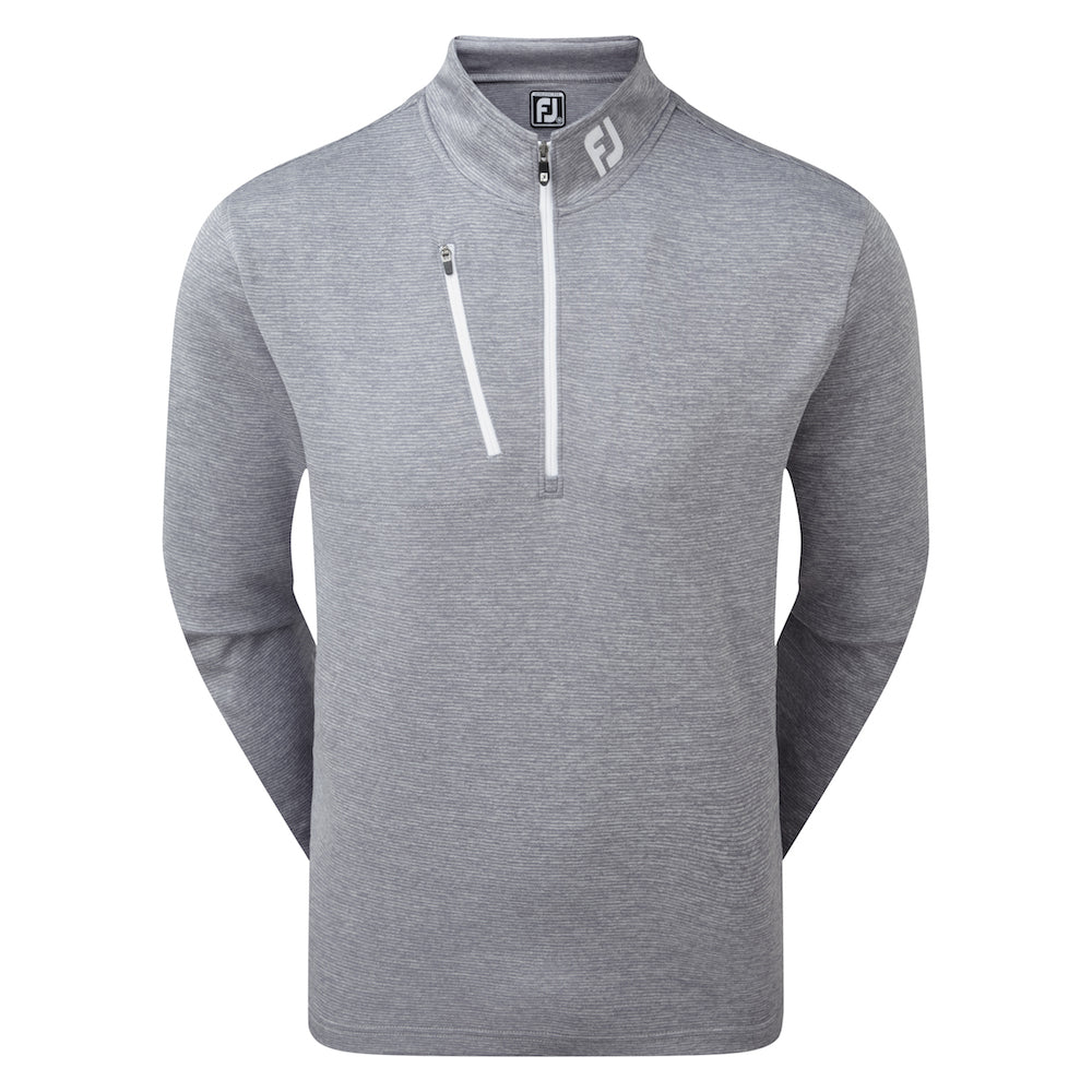 Footjoy Heather Chillout 1/2 Zip Golf Pullover - Slate Grey