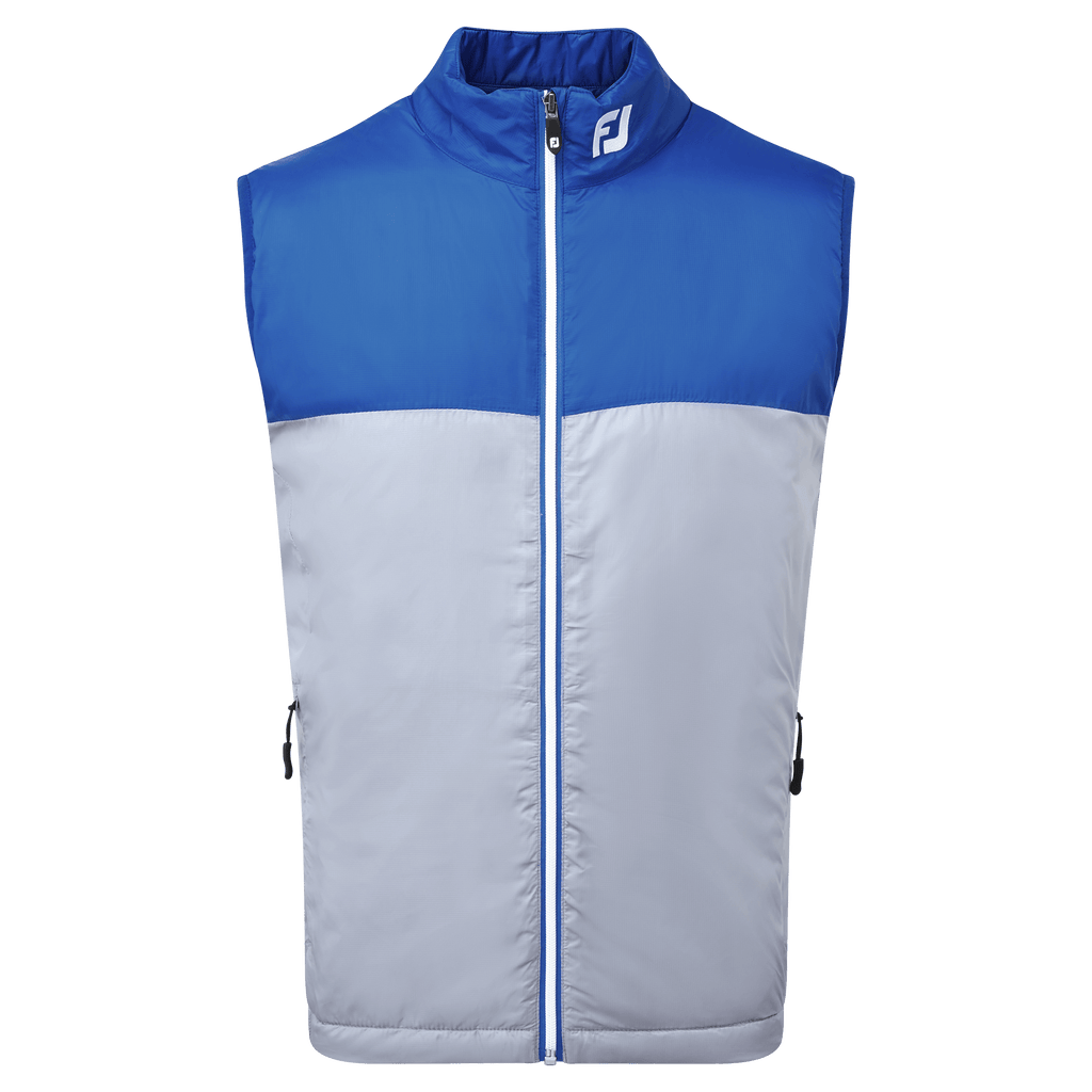 Footjoy Lightweight Thermal Insulated Golf Vest - Grey/Royal Blue