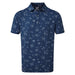 Footjoy Lisle Flock Of Birds Navy Print Golf T-Shirt main