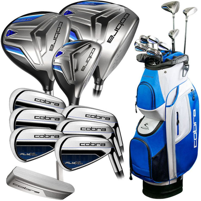 Cobra FLY XL 11-Piece Mens Golf Package Set - Steel