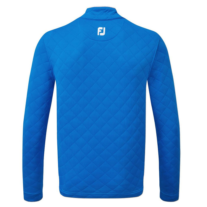 Footjoy Diamond Jacquard Chillout Golf Pullover - Blue