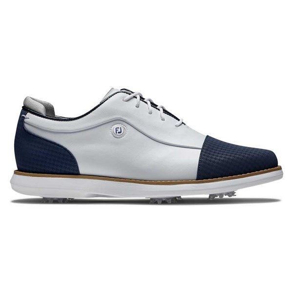 Footjoy Traditions Ladies Golf Shoes - White/Navy