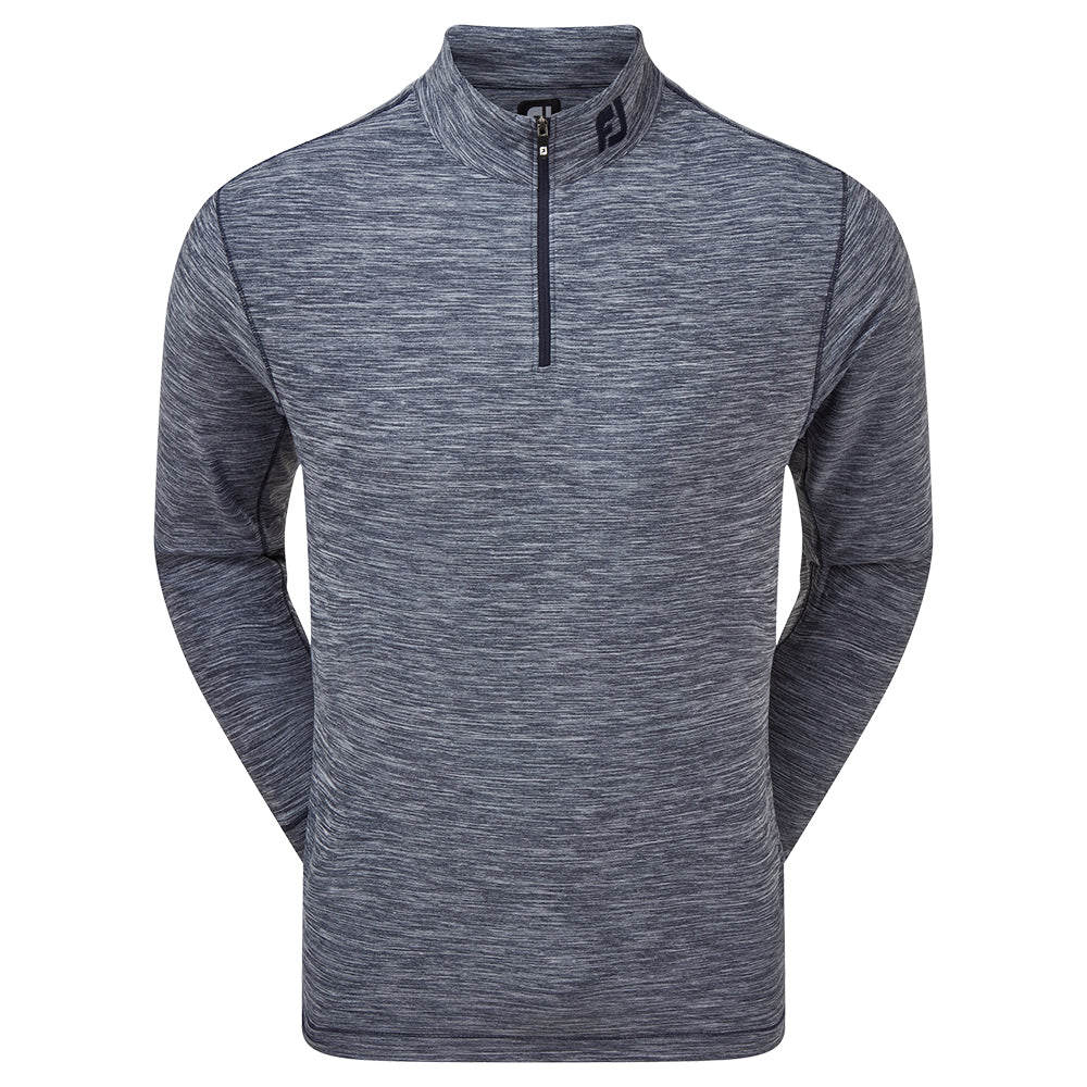 Footjoy Space Dye Brushed Back Chillout Golf Pullover - Navy