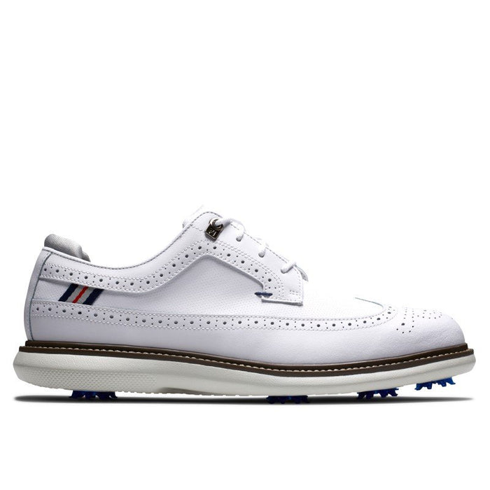 Footjoy Traditions Wing Tip Mens Golf Shoes - White