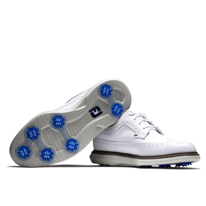 Footjoy Traditions Wing Tip Mens Golf Shoes - White