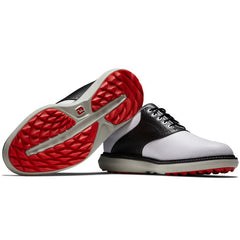 Footjoy Traditions Spikeless Golf Shoes - White/Black/Grey