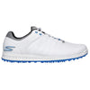 Skechers Go Golf Pivot Spikeless Golf Shoes - White/Grey/Blue