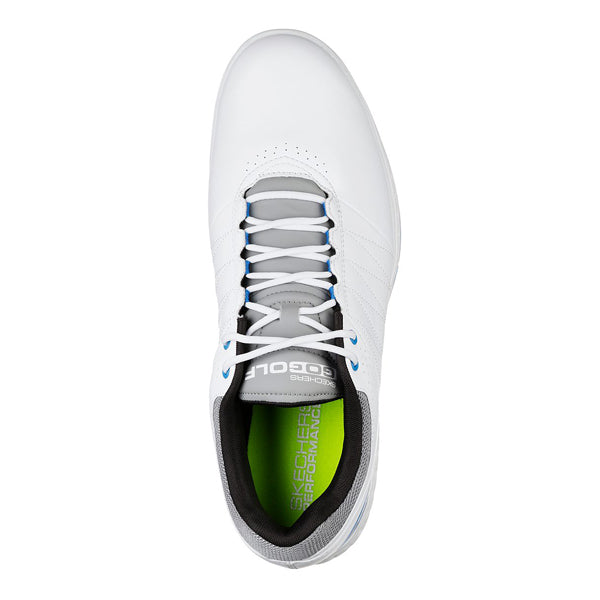 Skechers Go Golf Pivot Spikeless Golf Shoes - White/Grey/Blue