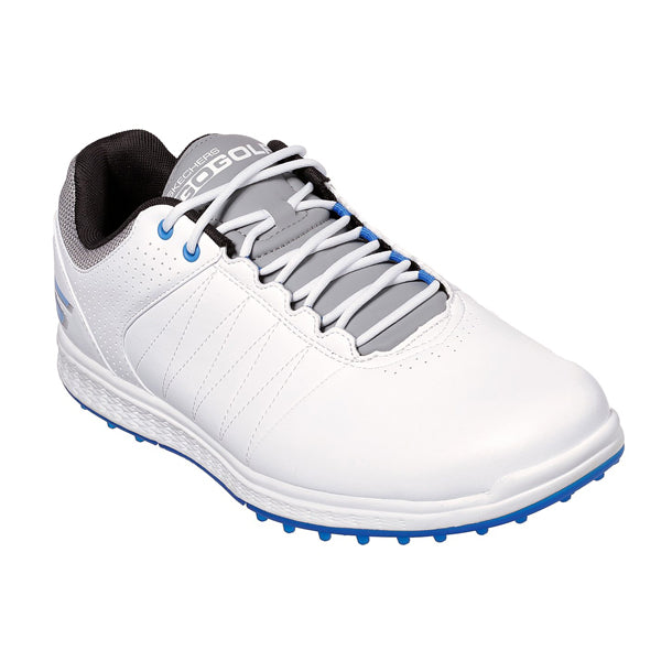 Skechers Go Golf Pivot Spikeless Golf Shoes - White/Grey/Blue