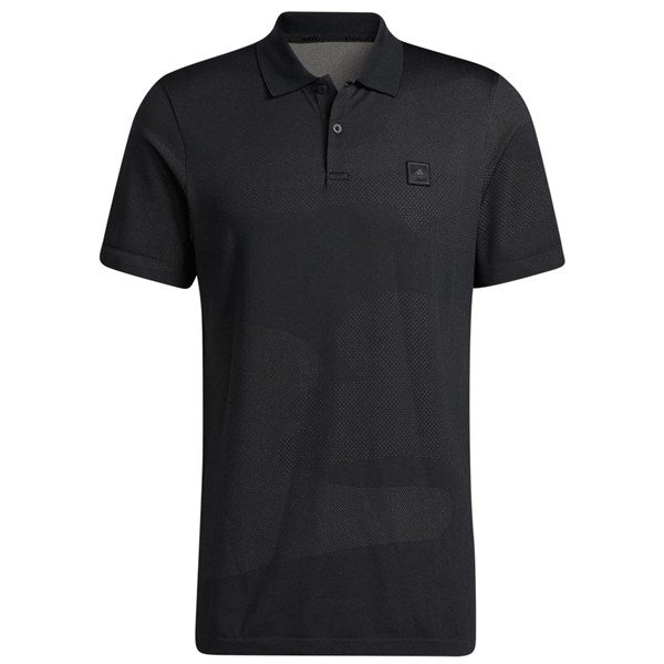 adidas Go-TO Seamless Golf Polo Shirt - Black