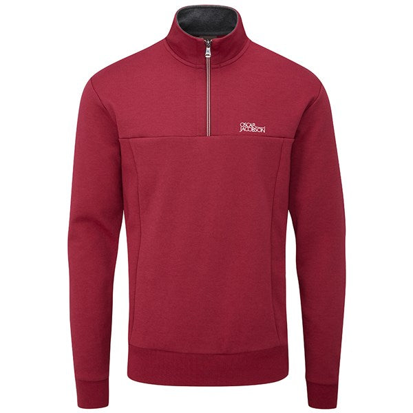Oscar Jacobson Hawkes Golf Sweater - Red 