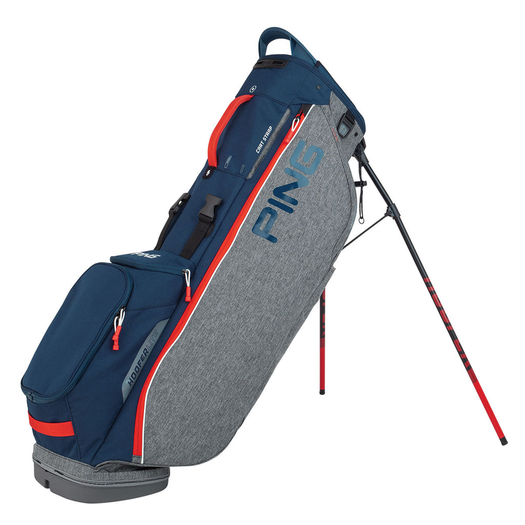 Ping Hoofer Lite '20 Golf Stand Bag - Navy/Grey/Red