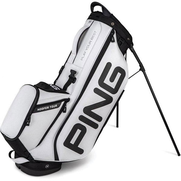 Ping Hoofer Tour Staff Golf Stand Bag - Black/White - Limited Edition
