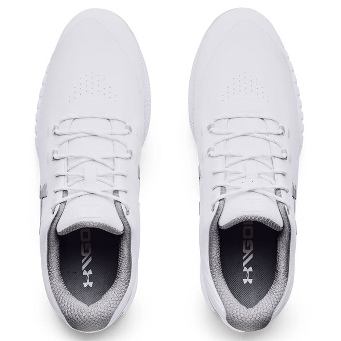 Under Armour Hovr Drive Golf Shoes - White/Silver