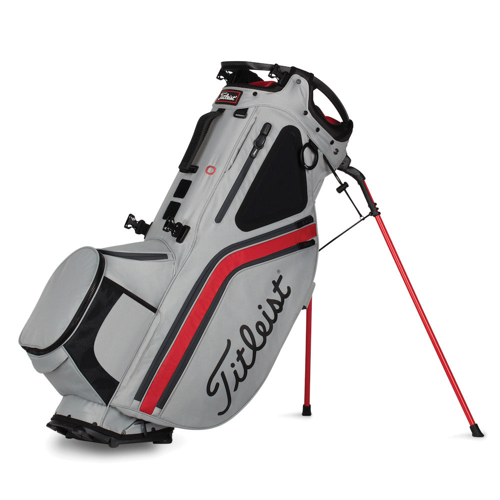Titleist Hybrid 14 Golf Stand Bag - Grey/Red/Charcoal